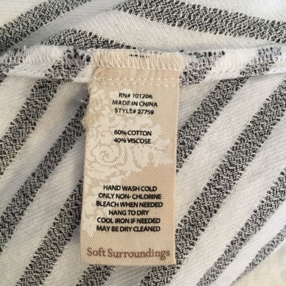 Soft Surroundings Tunic Shirt Button Down Size Large - Picture 7 of 9